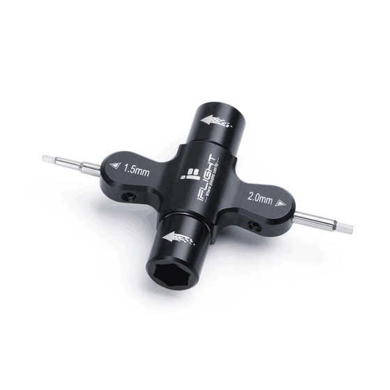 IFlight Quad M3 M5 Wrench 1.5mm/2mm Prop Screwdriver Ratchet Bearing Built in One Way Bearing Tool for RC Drone FPV Racing UAV